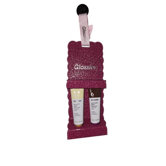 Glossier Limited Edition Balm Dotcom Biscotti & Espresso Duo Set